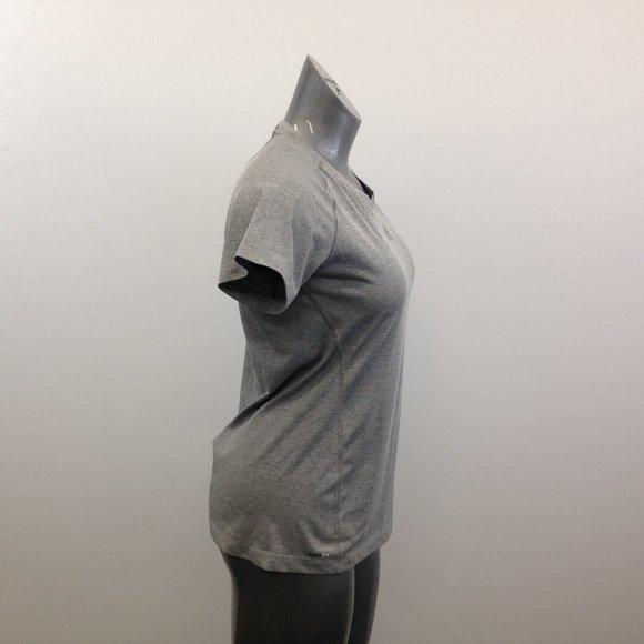 Adidas Activewear Top Women's Large Fitted Gray - Picture 6 of 8
